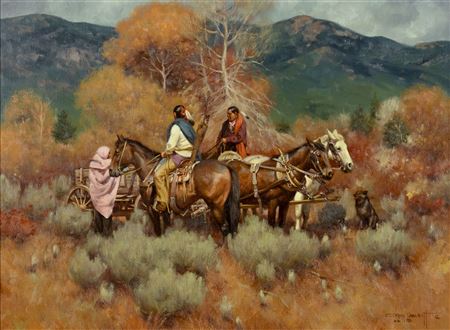 Autumn Counsel by Gary Lawrence Niblett - Auction record, sale price, and art valuation. Compare with similar artists and explore comparable artworks.