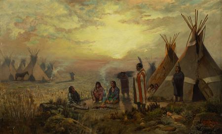 Sample artwork by Charles Craig (1846 - 1931), known for indian genre-portrait and landscape painting - View similar artists and auction records