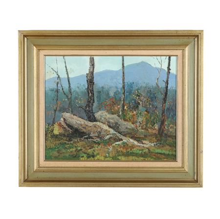 Rocks and Mountains by Philip Moose - Auction record, sale price, and art valuation. Compare with similar artists and explore comparable artworks.
