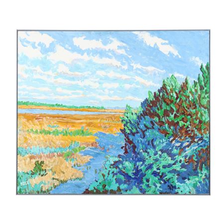 Special Day / View From a Dune by Kyle Highsmith - Auction record, sale price, and art valuation. Compare with similar artists and explore comparable artworks.