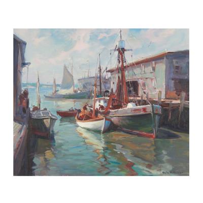 Gloucester Morning by Emile Albert Gruppe - Auction record, sale price, and art valuation. Compare with similar artists and explore comparable artworks.