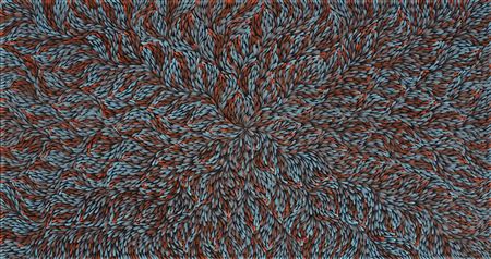 Bush Medicine Leaves by Mary Rumble Pitjara - Auction record, sale price, and art valuation. Compare with similar artists and explore comparable artworks.