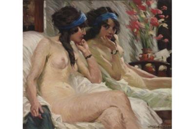 The Mirror by Stanley Cursiter - Auction record, sale price, and art valuation. Compare with similar artists and explore comparable artworks.