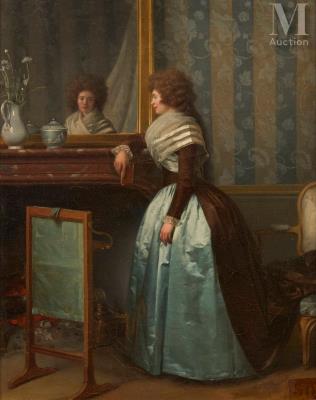 Portrait of Madame Danloux de St Rédan by Henri-Pierre Danloux - Auction record, sale price, and art valuation. Compare with similar artists and explore comparable artworks.