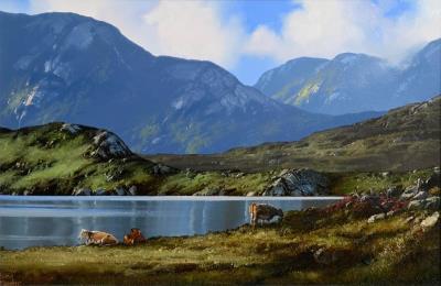 Cattle on Roundstone Bog, Connemara (2010) by Eileen Meagher - Auction record, sale price, and art valuation. Compare with similar artists and explore comparable artworks.