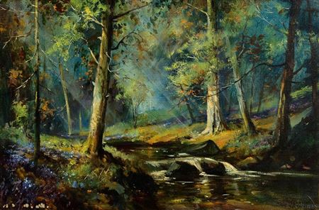 Forest Scene by Clare Cryan - Auction record, sale price, and art valuation. Compare with similar artists and explore comparable artworks.