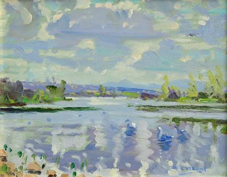 Swans, Shannon Banks by Walter Verling - Auction record, sale price, and art valuation. Compare with similar artists and explore comparable artworks.