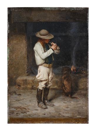 The Smoker (Un Vendéen Fumeur) by Charles Bargue - Auction record, sale price, and art valuation. Compare with similar artists and explore comparable artworks.