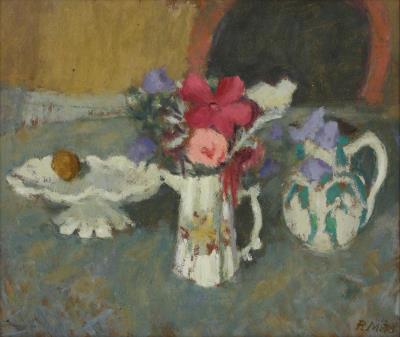 Still life with Flowers by Philip Mathews - Auction record, sale price, and art valuation. Compare with similar artists and explore comparable artworks.