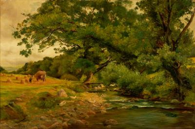 Running Brook by Peter S Buchanan - Auction record, sale price, and art valuation. Compare with similar artists and explore comparable artworks.