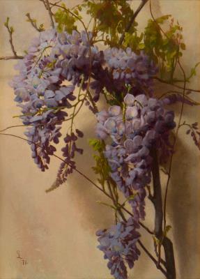 Wisteria on a Wall by George Lambdin - Auction record, sale price, and art valuation. Compare with similar artists and explore comparable artworks.