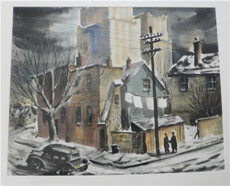 Newark Street Scene in Snow - Image 1 of 4