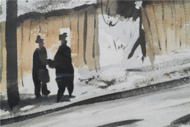 Newark Street Scene in Snow - Image 3 of 4
