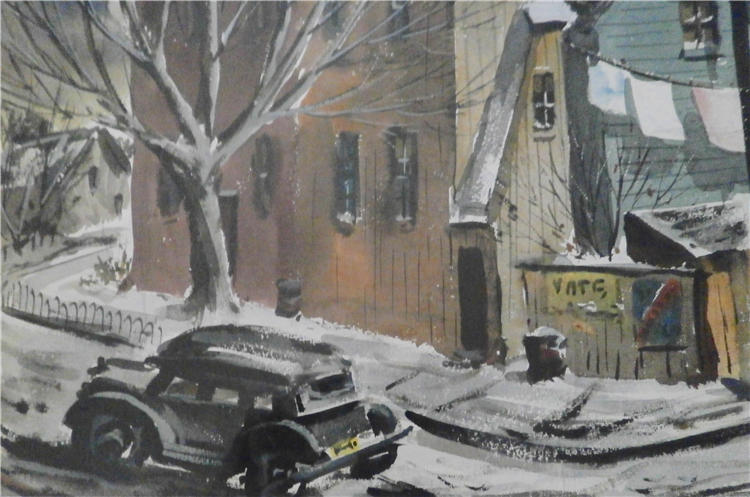 Newark Street Scene in Snow - Image 4 of 4