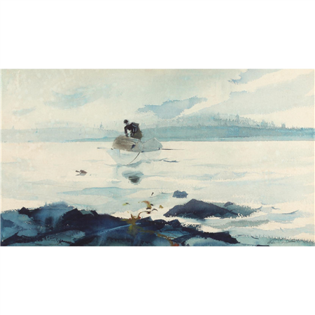 Andrew Wyeth (PA/ME, 1917-2009), "Gray Light" - Sold for $40,000