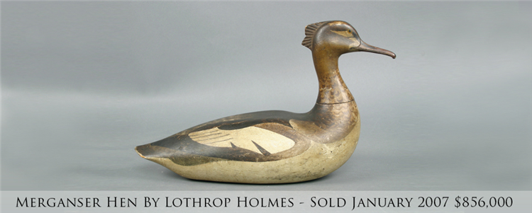 Merganser Hen by Lothrop Holmes - Sold January 2007, $856,000