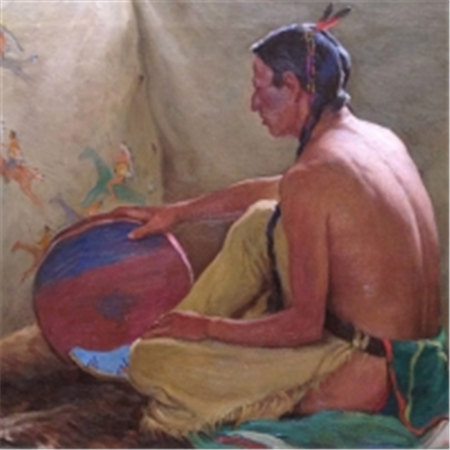 Joseph Sharp, "Hunting Son"