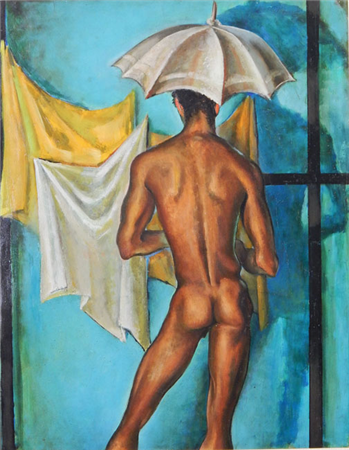 Nude with Umbrella - Image 1 of 3
