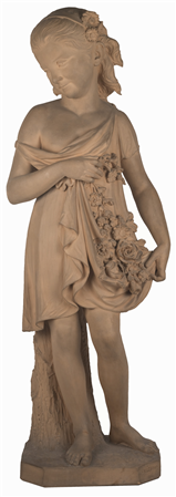Young Girl with a Garland of Flowers