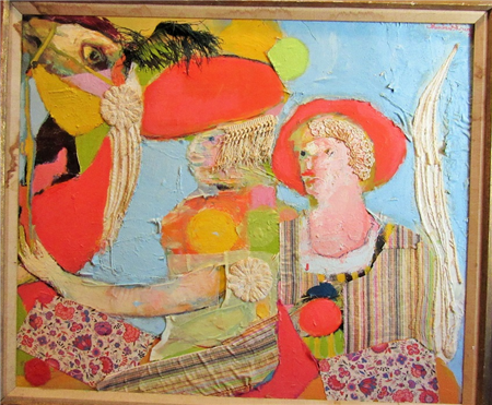 Woman in Orange Hat - Image 1 of 2