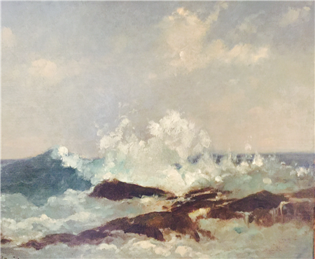 "Breaking Waves at Appledore"