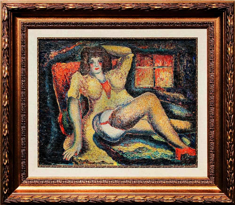 Alfred Morang (1901 - 1958), Untitled (Female Figure), Oil on Panel