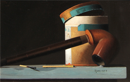 John Frederick Peto (1854-1907) "Still Life with Pipe"