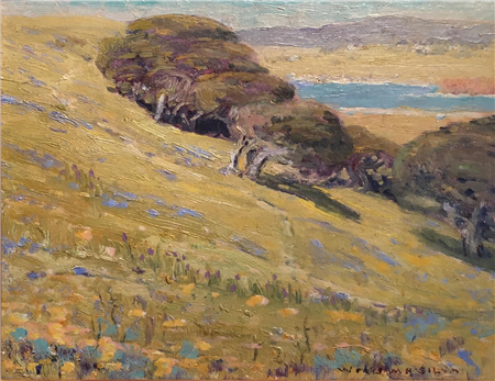 "Hills in Springtime, Carmel River" - Image 1 of 2