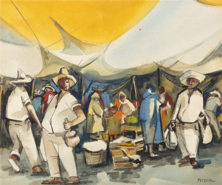 Los Angeles Market Scene