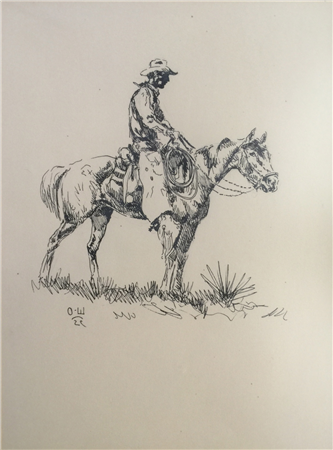 Cowboy on Horseback