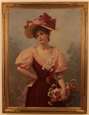 Young Women With Flowers