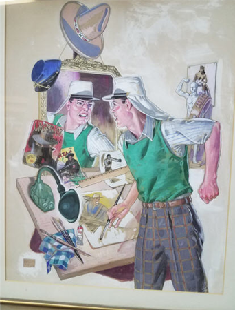 Untitled (The Illustrator At Work)