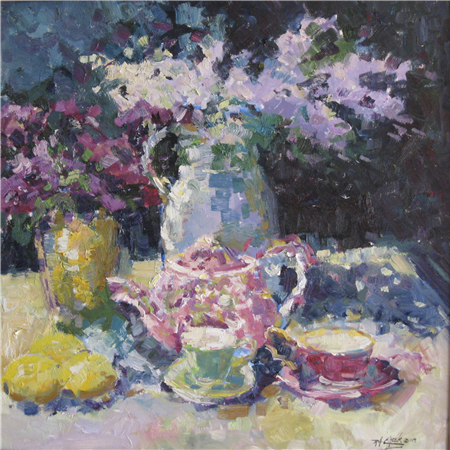 Lilacs and Teapot