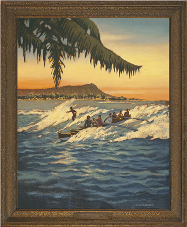 Surf Riding Waikiki