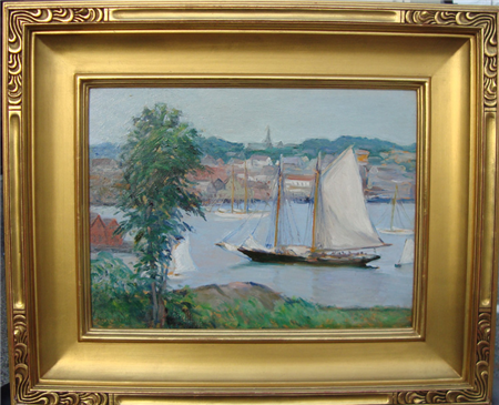 "Schooner at Anchor, Gloucester"
