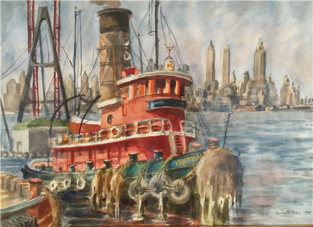 Tugboat in New York Harbor - Image 1 of 2