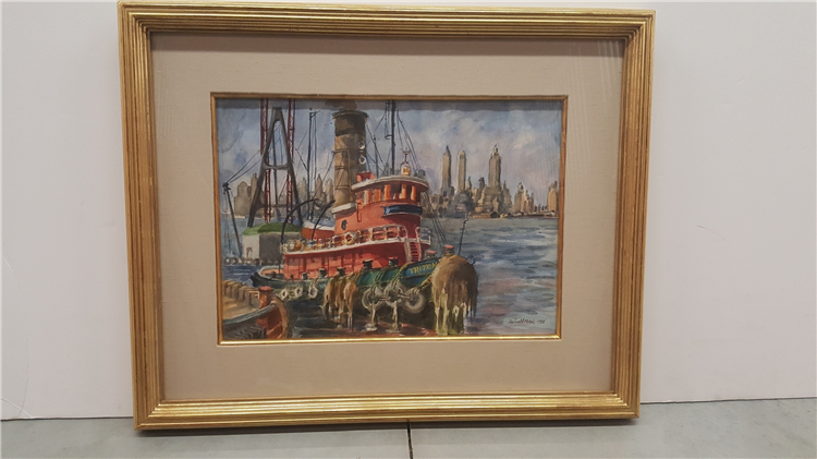 Tugboat in New York Harbor - Image 2 of 2