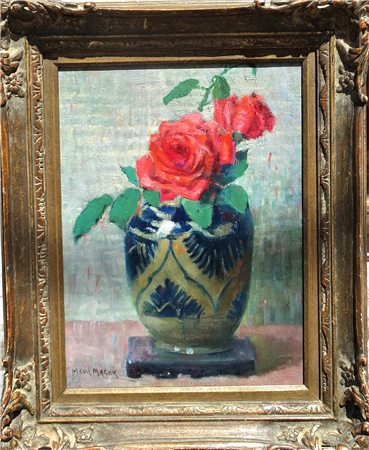 "Still life with Roses in a Vase"
