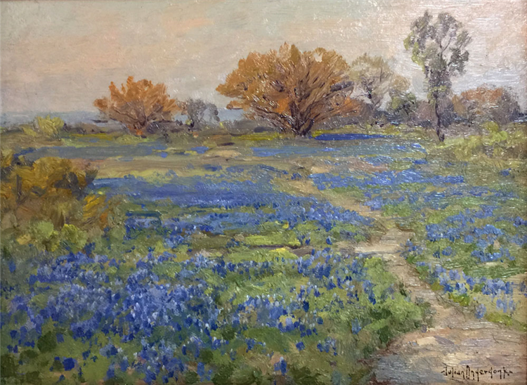 "Huisache and Bluebonnets San Antonio 1919" - Image 2 of 4