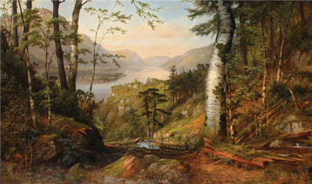 James Brade Sword (1839-1915)
"A Peep into Lake George"