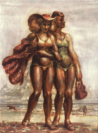 Reginald Marsh, Bathers in the Wind, 1938