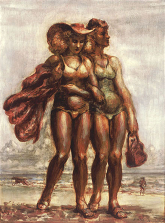Reginald Marsh, Bathers in the Wind, 1938