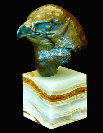 Red Tailed Hawk - Bronze Bust