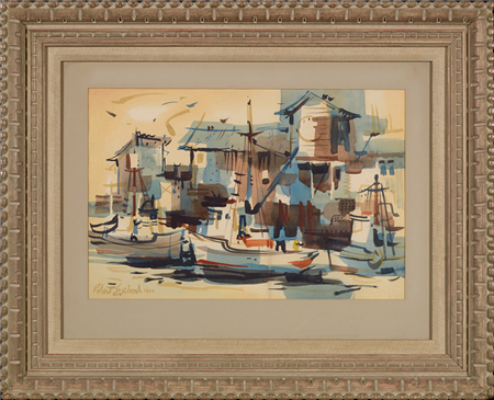 Untitled (Harbor Scene), 1959