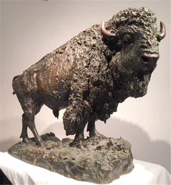 "Elk Buffalo", H.M Shrady