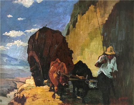 Man and Beast, Near Carmel, 1937 - Image 1 of 2