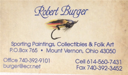 Robert L. Burger Sporting Art logo - Joseph Kernan collector seeking artwork in Mount Vernon, OH