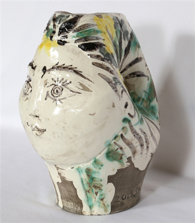 Woman's Head, Crowned with Flowers - Image 1 of 3