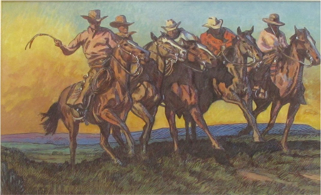 The Cowboy Horse Race - Image 1 of 2