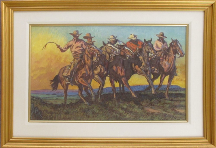 The Cowboy Horse Race - Image 2 of 2